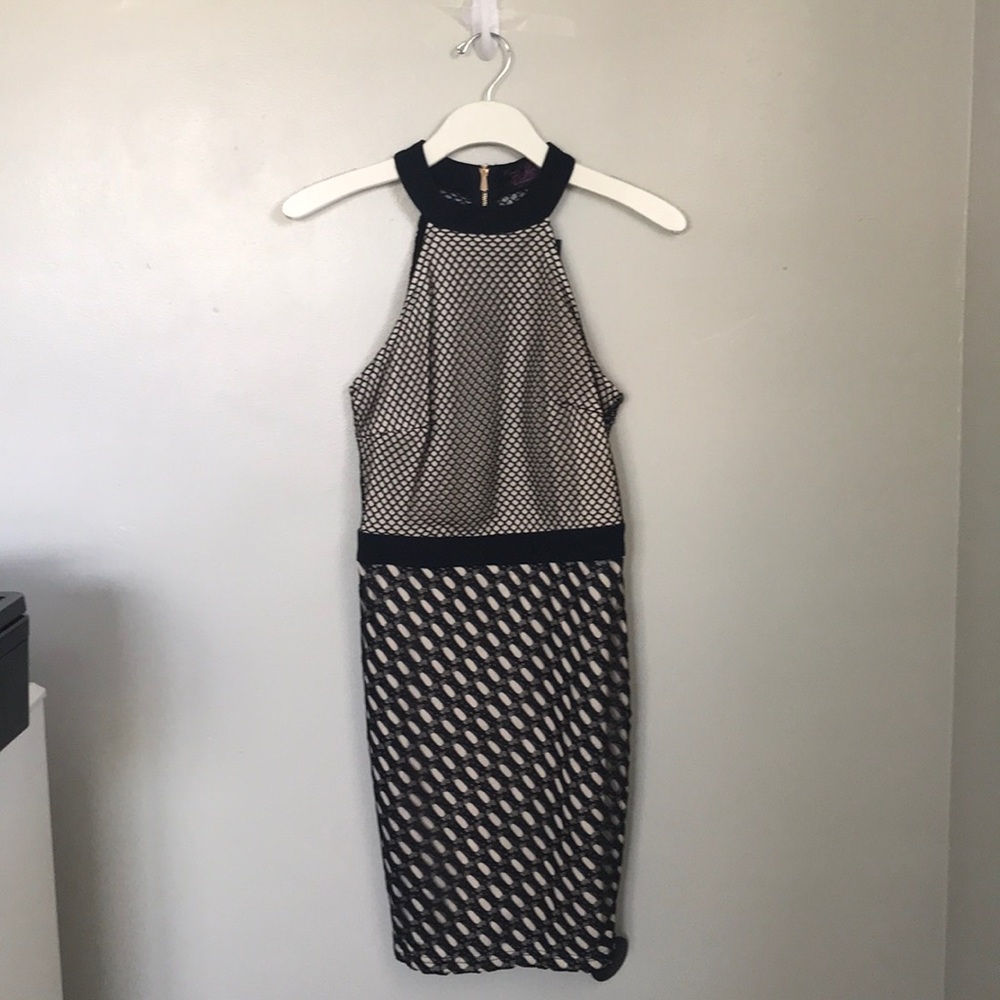 Fish Net Black Dress